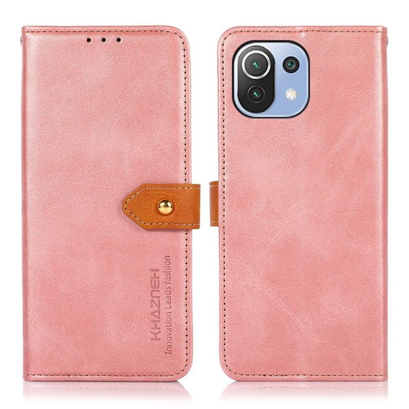 Fodral För Xiaomi Mi 11 Lite 5G NE / Mi 11 Lite / Mi 11 Lite 5G Khazneh Bicolor Konstläder