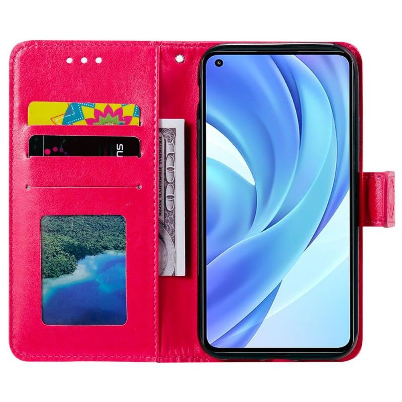 Folio-fodral För Xiaomi Mi 11 Lite 5G NE / Mi 11 Lite / Mi 11 Lite 5G Fallskydd Sun Mandala