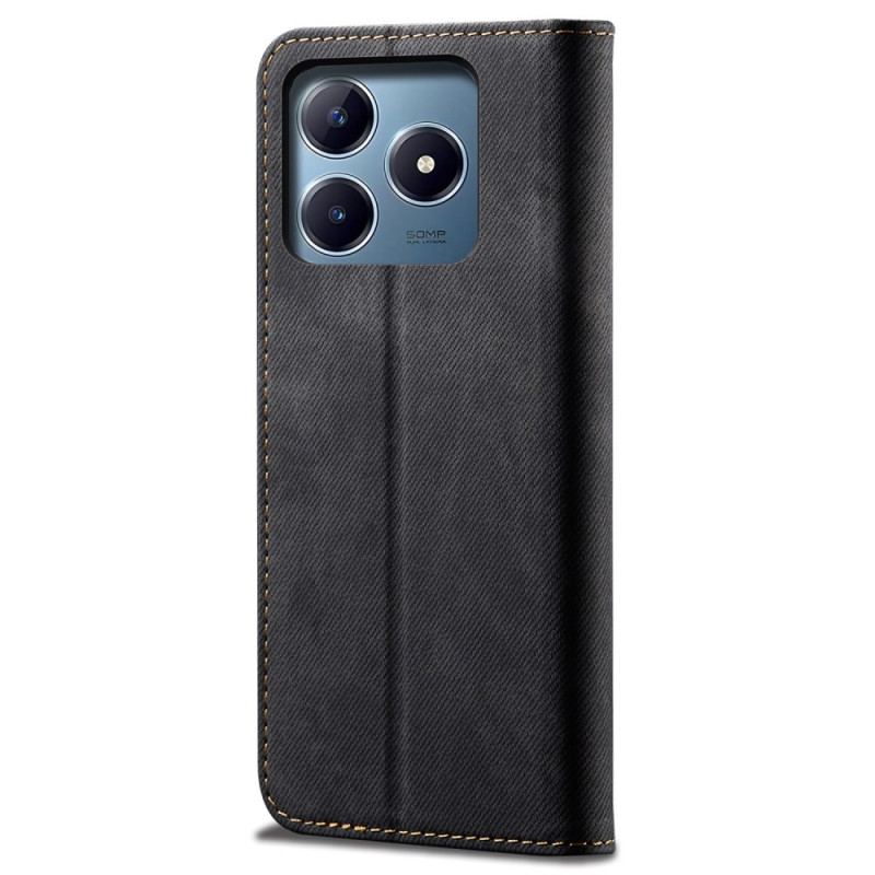 Folio-fodral Realme C63 Denimtyg