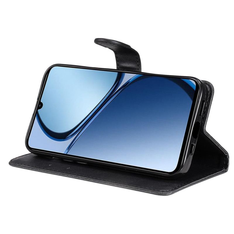 Skyddsfodral Realme C63 Enfärgat Konstläder