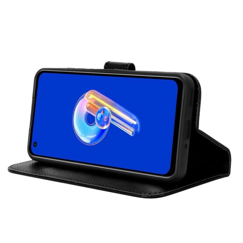 Fodral Asus Zenfone 10 Diamantstrukturerad Lanyard