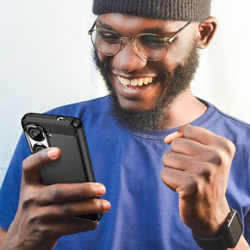 Skal För Asus Zenfone 10 Borstad Kolfiber