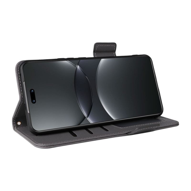 Fodral Huawei Nova 13 Pro Litchi Konstläderrem