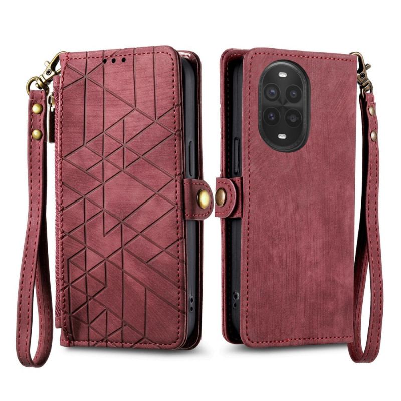 Fodral Huawei Nova 13 Pro Plånbok Med Dragkedja