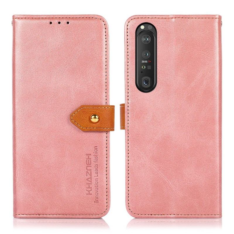 Fodral För Sony Xperia 1 III Khazneh Bicolor Konstläder