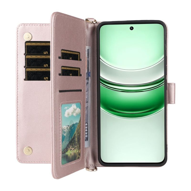 Fodral Realme 14x 5g Quiltad Med Rem Och Axelrem