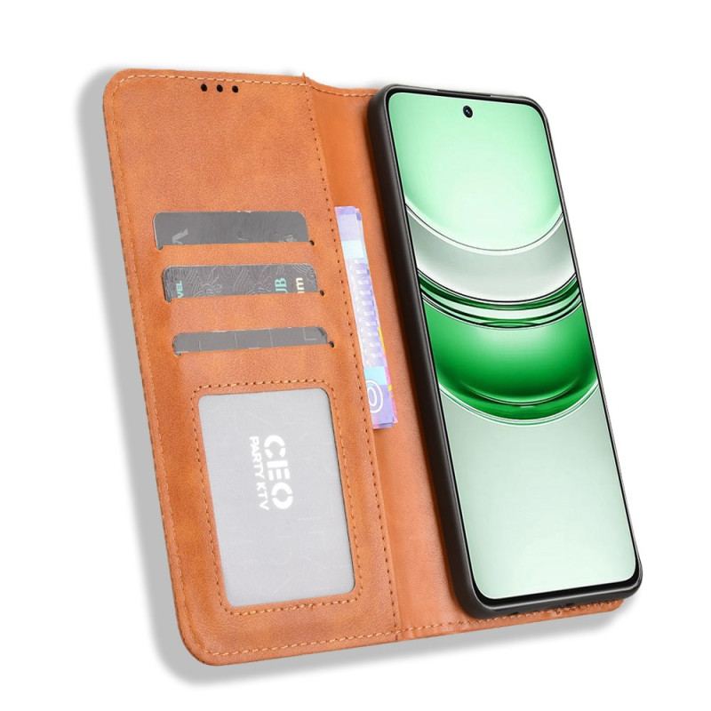 Folio-fodral För Realme 14x 5g Vintagekant