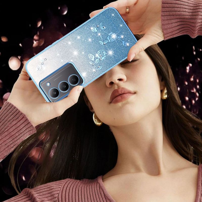 Skal Realme 14x 5g Kadem Blommor Och Strass