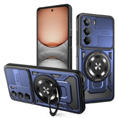 Skal Realme 14x 5g Telefonfodral Magnetisk Med Roterande Stativ