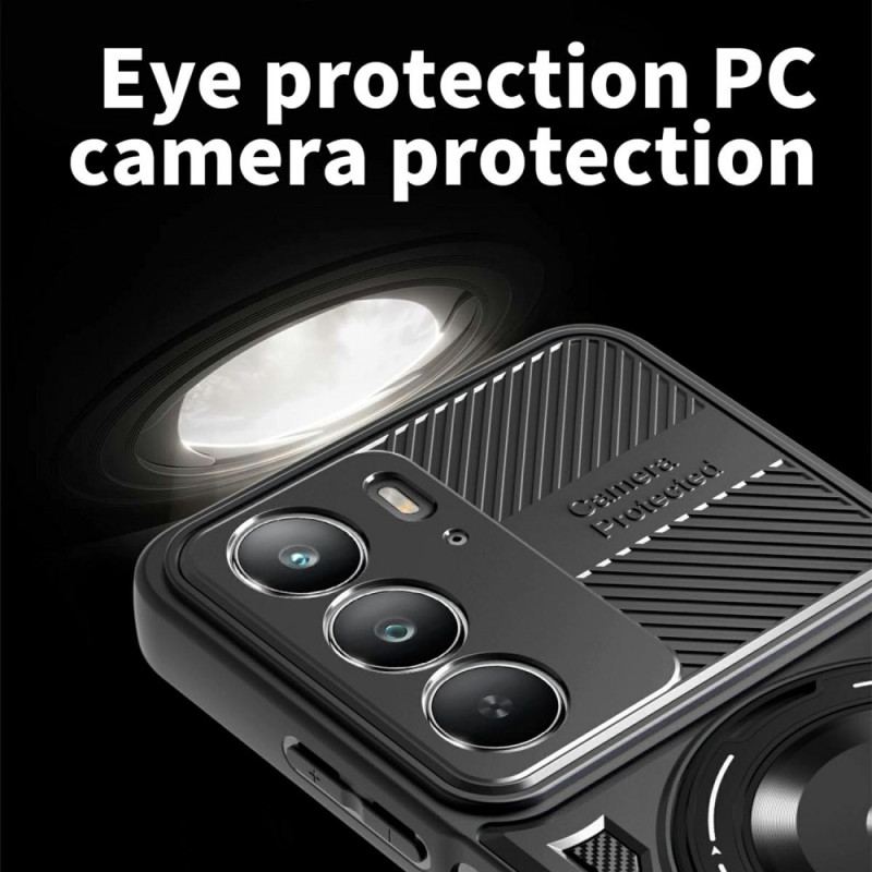 Skal Realme 14x 5g Telefonfodral Magnetisk Med Roterande Stativ