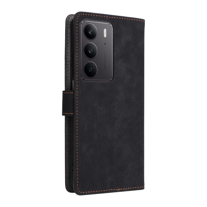 Skyddsfodral Realme 14x 5g Rfid-skydd I Mockaeffekt