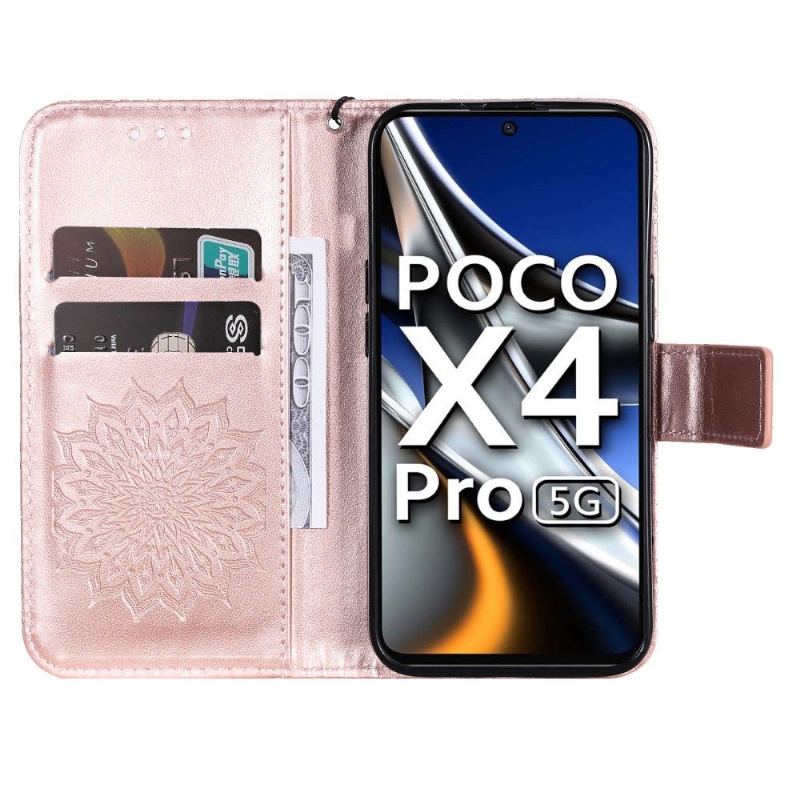 Fodral För Poco X4 Pro 5G Med Kedjar Solros