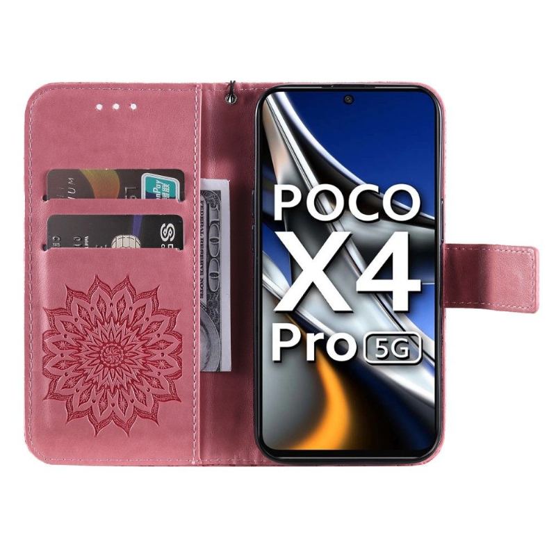 Fodral För Poco X4 Pro 5G Med Kedjar Solros