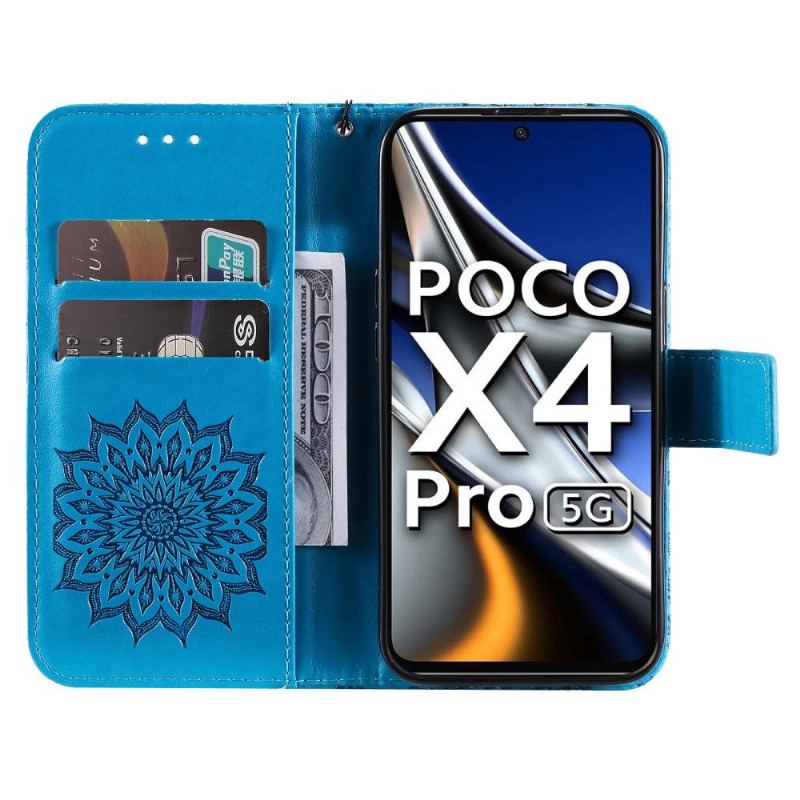 Fodral För Poco X4 Pro 5G Med Kedjar Solros