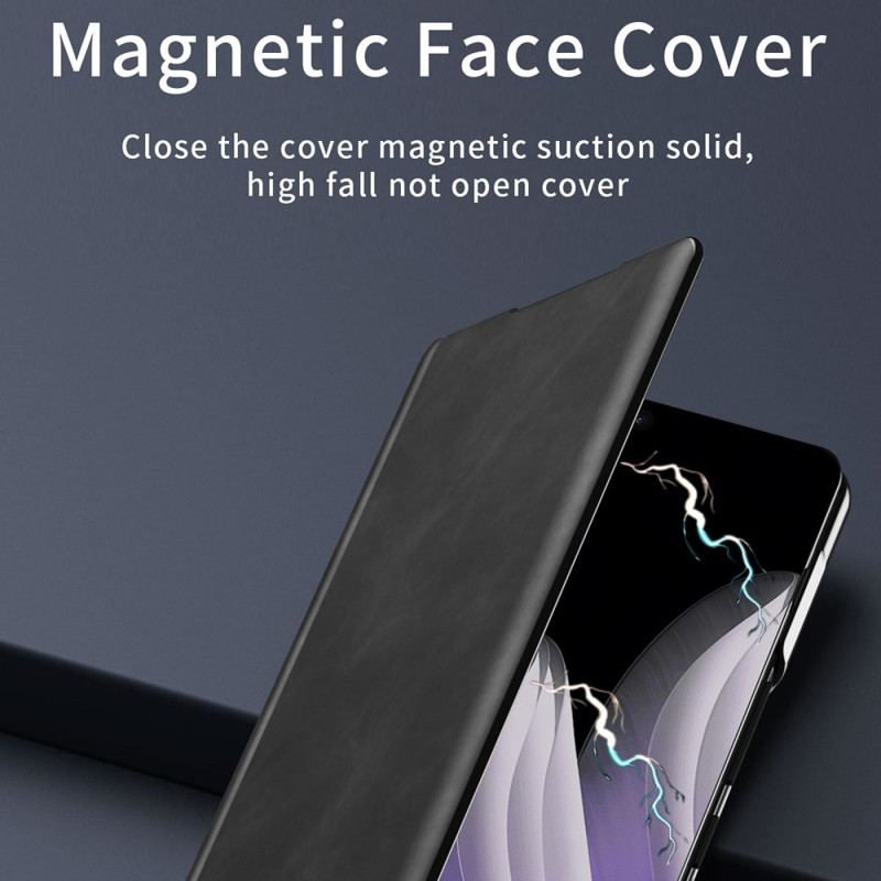 Fodral Oppo Find N5 Lädereffekt