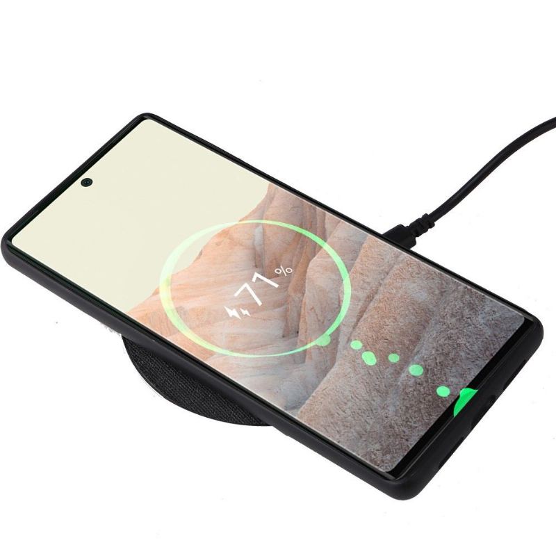 Skal För Google Pixel 6 Svart Krokodileffekt