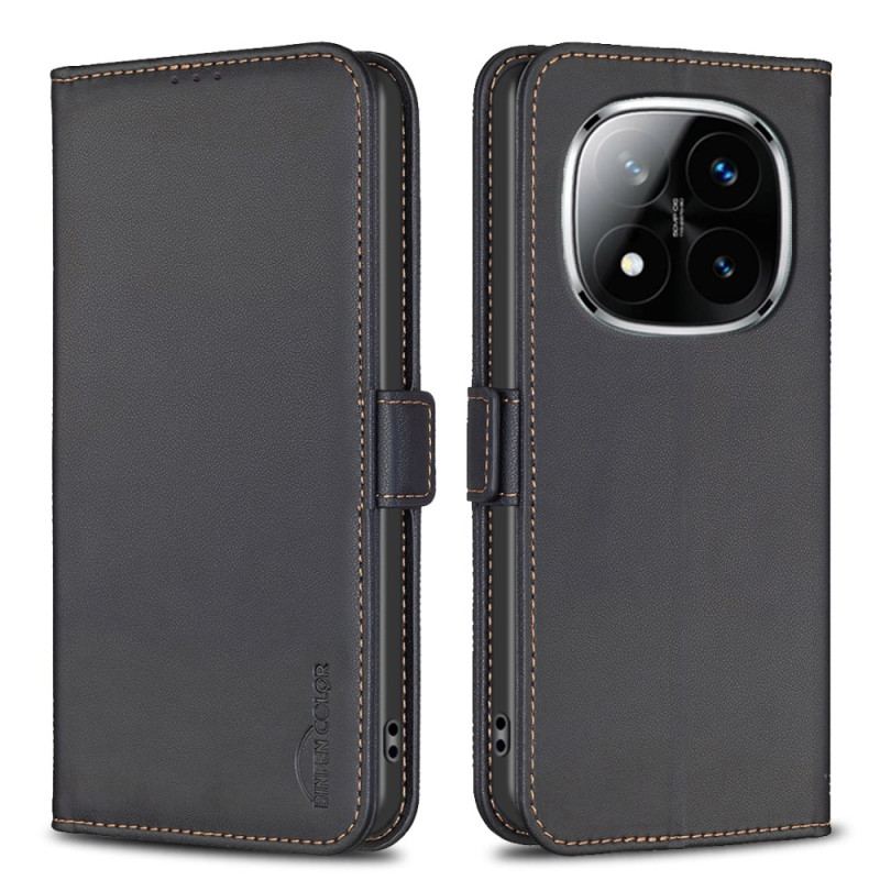 Fodral Xiaomi Redmi Note 14 Pro Plus 5g Binfen Färg Lädereffekt