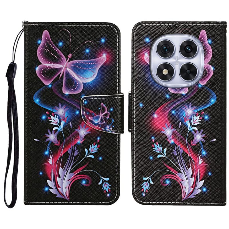 Fodral Xiaomi Redmi Note 14 Pro Plus 5g Glödande Fjärilar