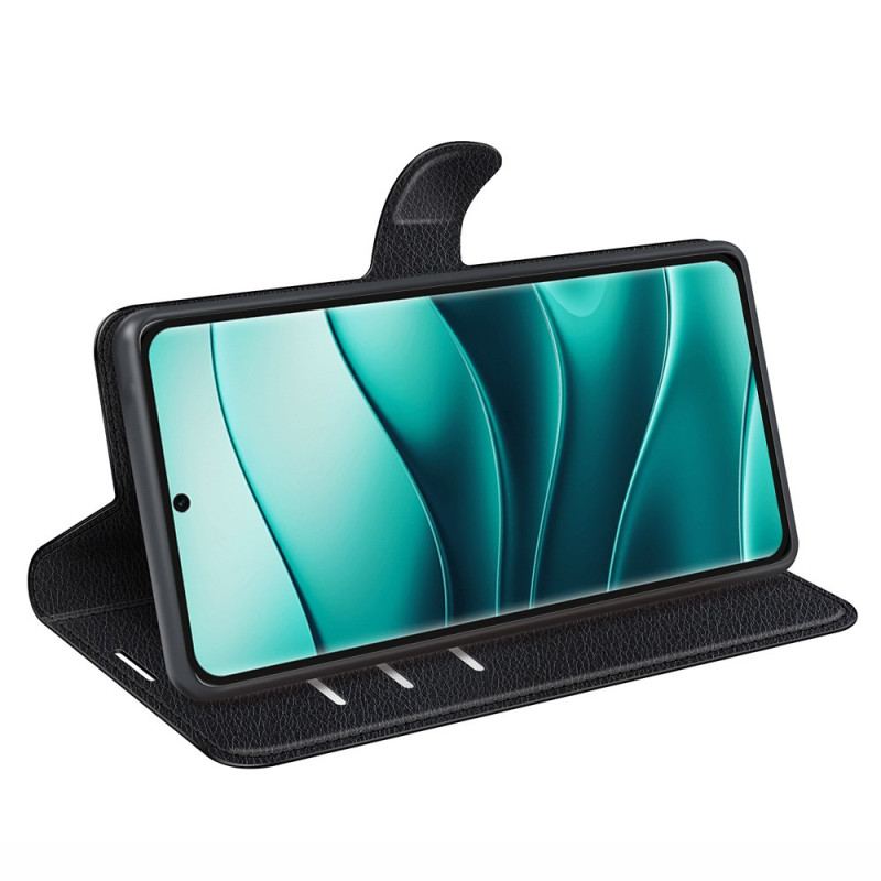 Fodral Xiaomi Redmi Note 14 Pro Plus 5g Klassisk Litchikonstläder