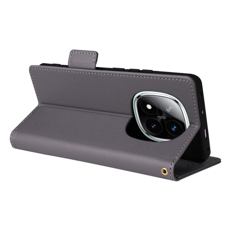 Fodral Xiaomi Redmi Note 14 Pro Plus 5g Texturerad Yta Med Rem