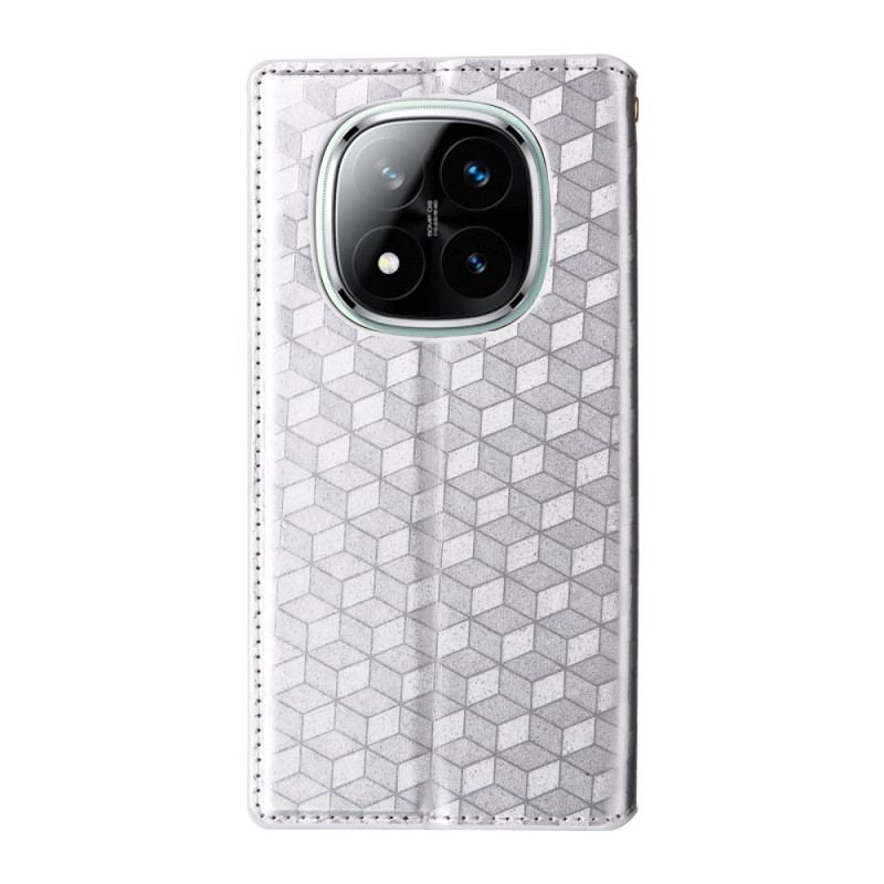 Folio-fodral Xiaomi Redmi Note 14 Pro Plus 5g Glansigt 3d-mönster