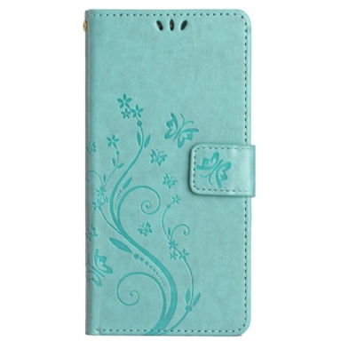 Läderfodral Xiaomi Redmi Note 14 Pro Plus 5g Telefonfodral Blommig