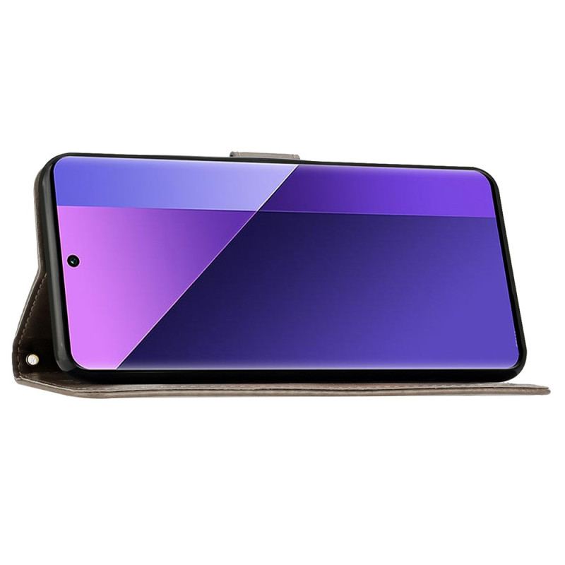 Läderfodral Xiaomi Redmi Note 14 Pro Plus 5g Telefonfodral Blommig