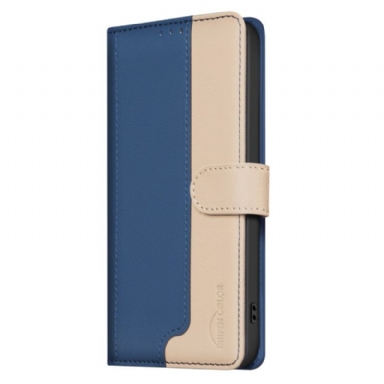 Läderskal Fodral Xiaomi Redmi Note 14 Pro Plus 5g Binfen-färg Tvåfärgad