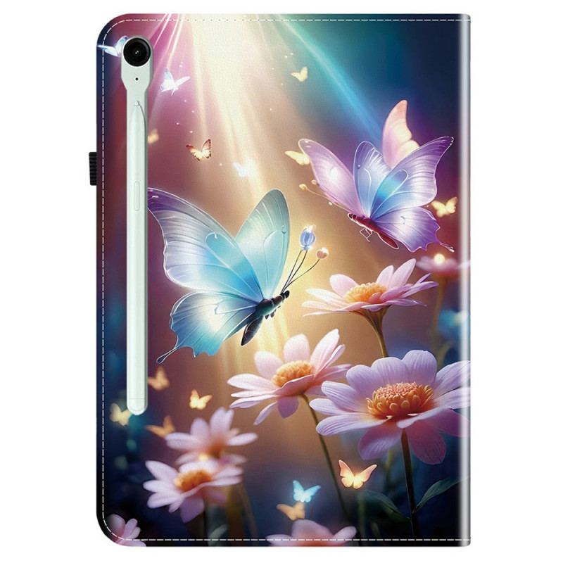Case Samsung Galaxy Tab S10 Fe Plus Telefonfodral Lysande Fjärilar