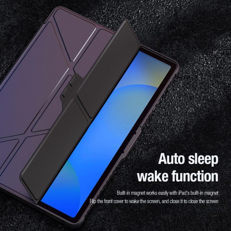 Samsung Galaxy Tab S10 Fe Plus Nillkin-stötfångare Med Origami-stativ Och Glidande Skydd