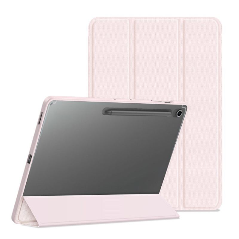 Samsung Galaxy Tab S10 Fe Plus Transparent Baksida Med Tre Paneler
