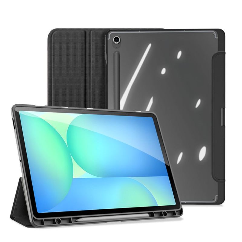 Samsung Galaxy Tab S10 Fe Plus Transparent Baksida Med Tre Paneler
