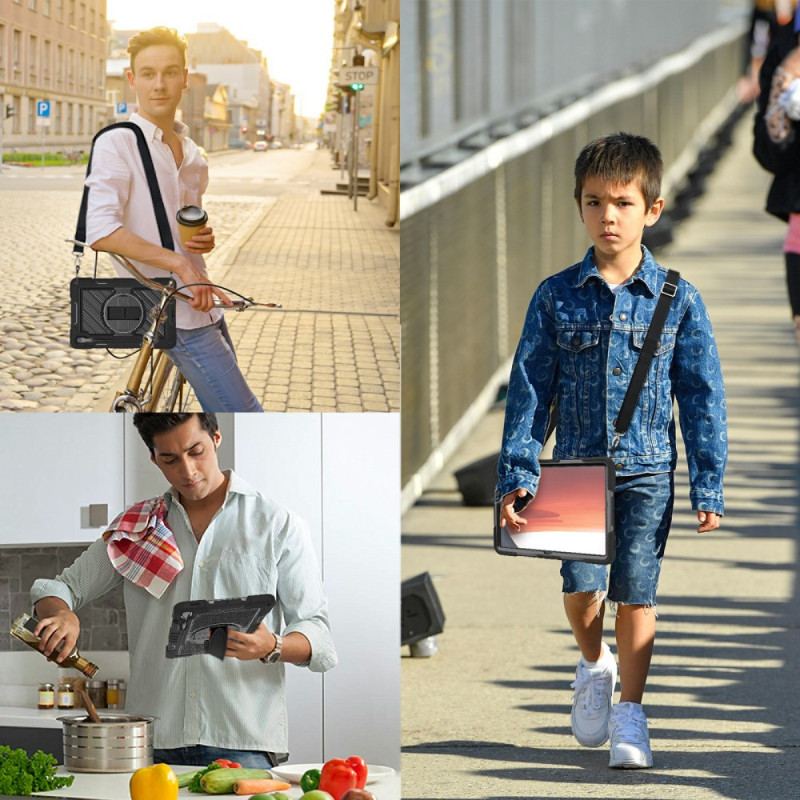 Skal Samsung Galaxy Tab S10 Fe Plus Telefonfodral Stativ Och Axelrem