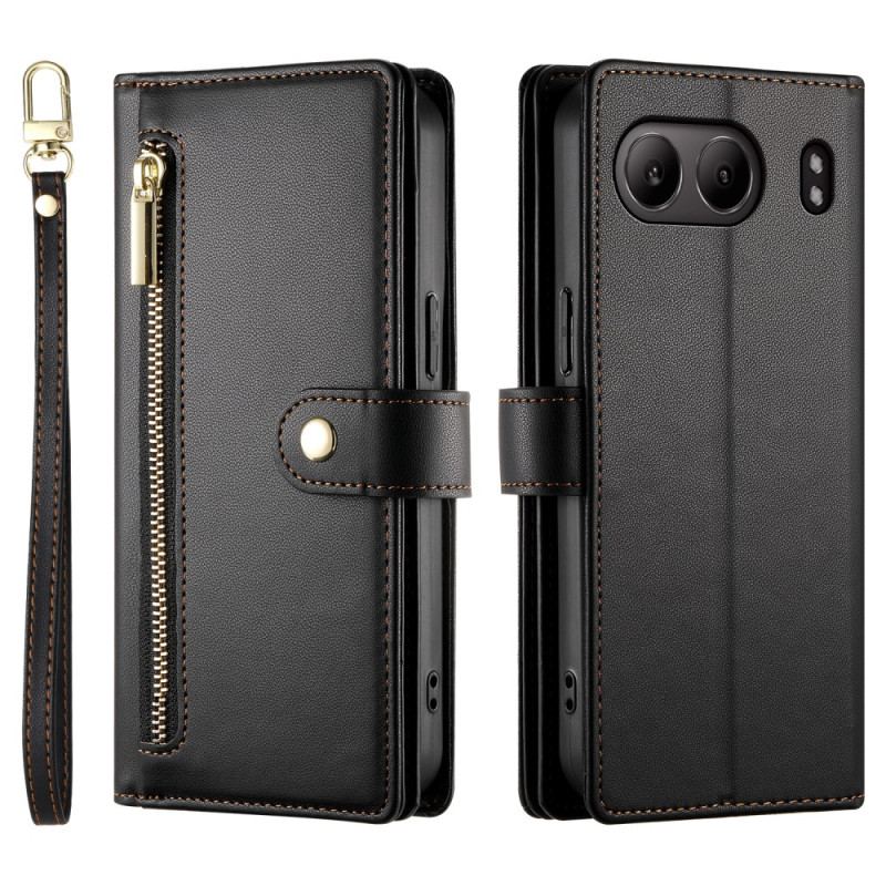 Fodral Oneplus Nord 4 Plånbok Med Rem Och Axelrem