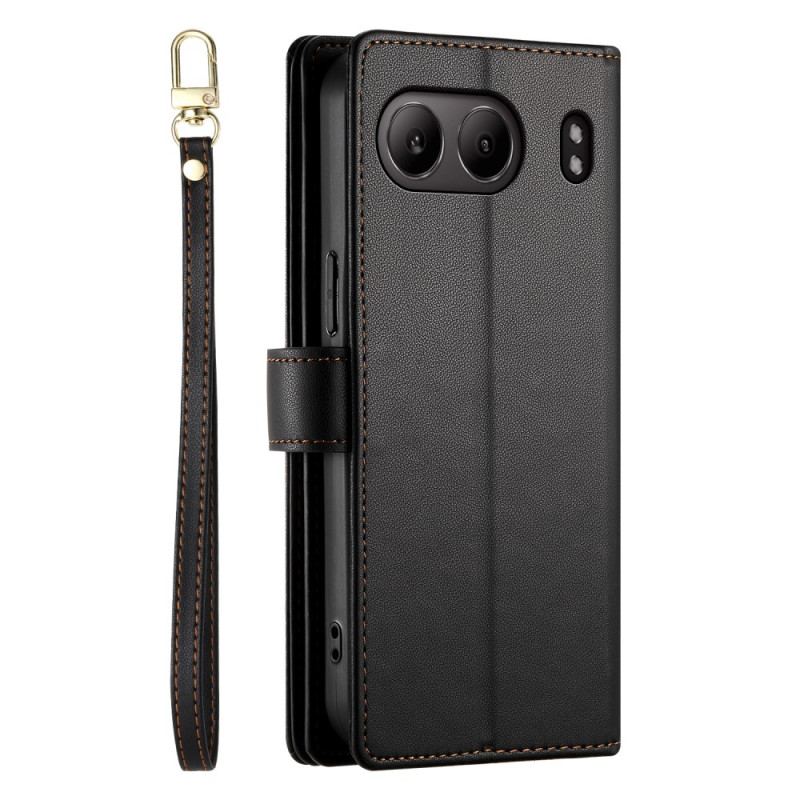 Fodral Oneplus Nord 4 Plånbok Med Rem Och Axelrem