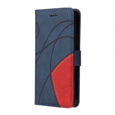 Fodral Oneplus Nord 4 Tvåfärgad Vågig Linje