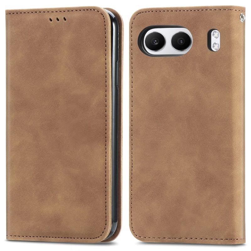 Folio-fodral Oneplus Nord 4 Mockaeffekt