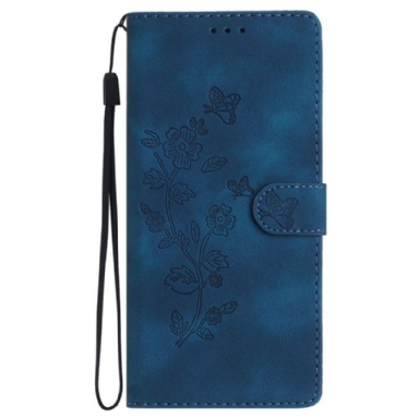 Läderfodral Oneplus Nord 4 Telefonfodral Blommig