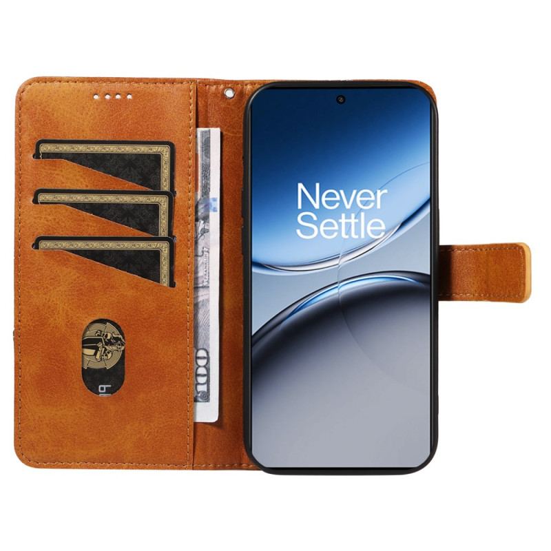 Läderfodral Oneplus Nord 4 Telefonfodral Geometrisk Linje