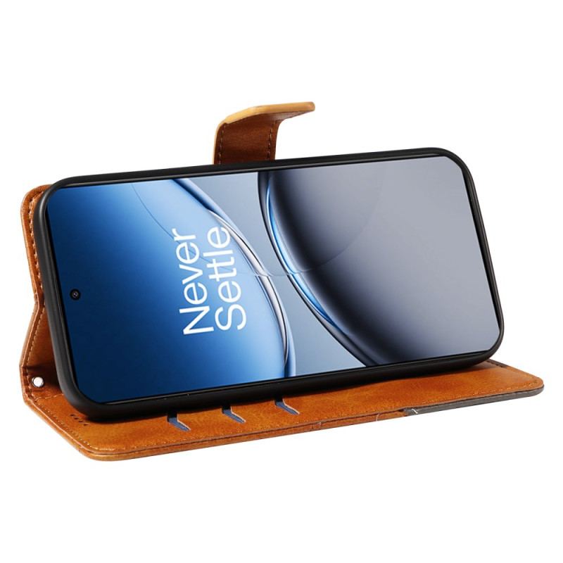 Läderfodral Oneplus Nord 4 Telefonfodral Geometrisk Linje