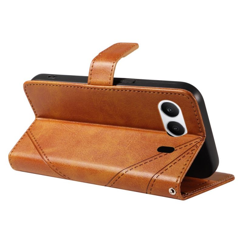 Läderfodral Oneplus Nord 4 Telefonfodral Geometrisk Linje