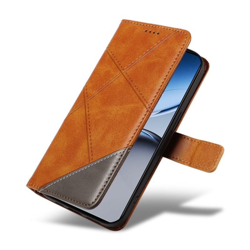 Läderfodral Oneplus Nord 4 Telefonfodral Geometrisk Linje