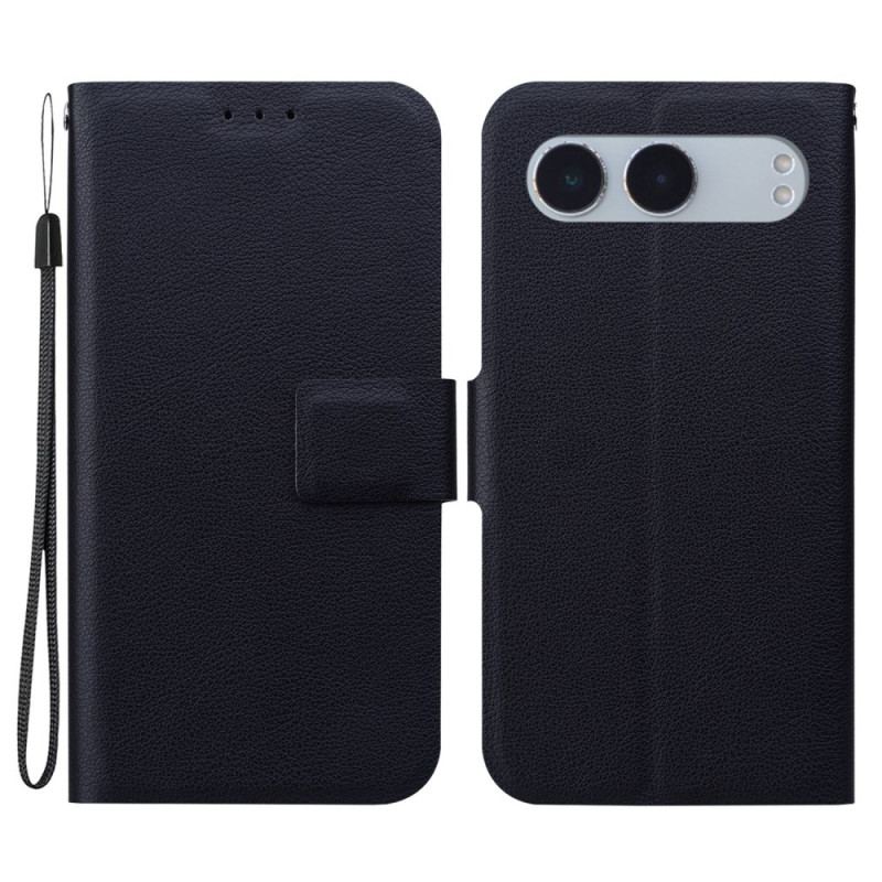 Läderfodral Oneplus Nord 4 Telefonfodral Ultratunn Med Rem