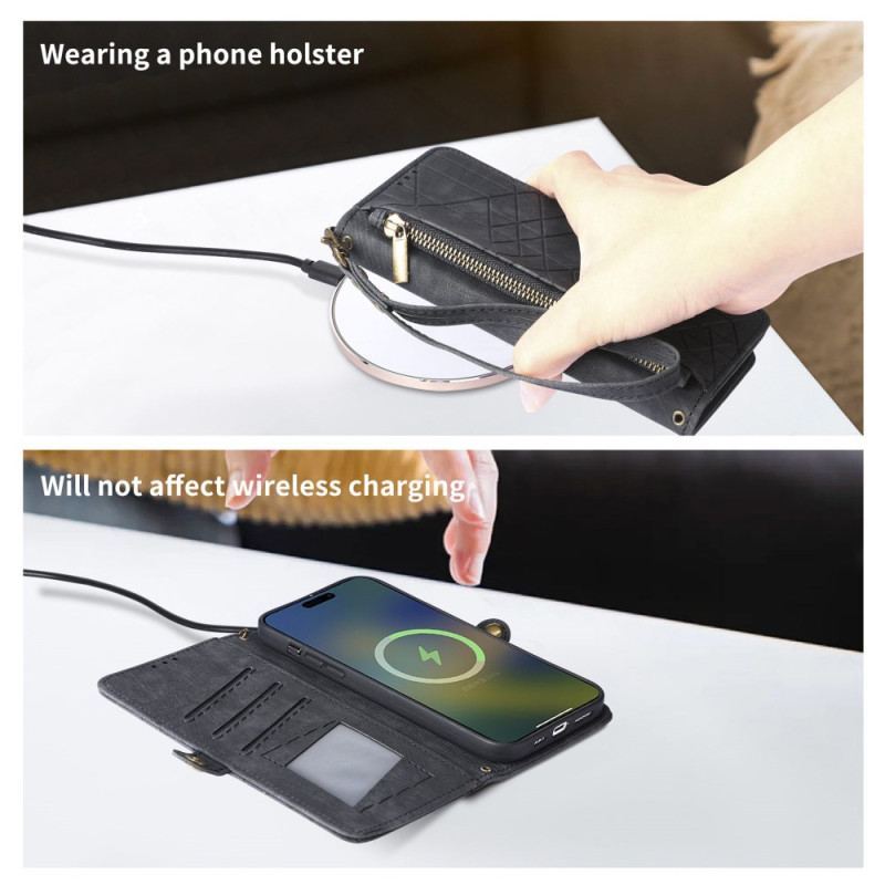 Läderskal Fodral Oneplus Nord 4 Plånbok Med Geometriskt Mönster