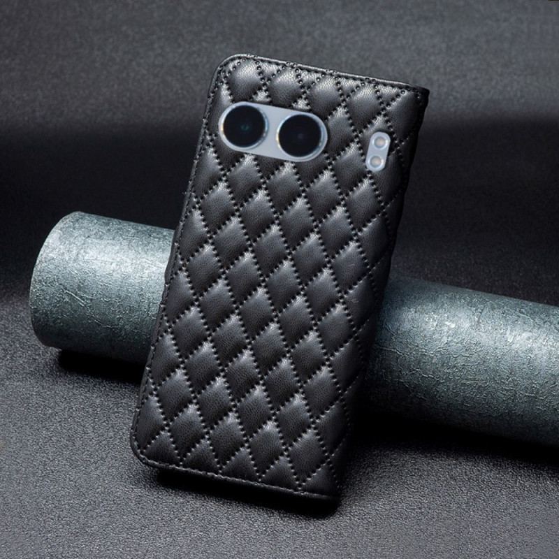 Läderskal Fodral Oneplus Nord 4 Quiltad Binfen Color