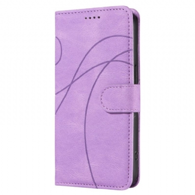 Läderskal Fodral Oneplus Nord 4 Vågig Linje