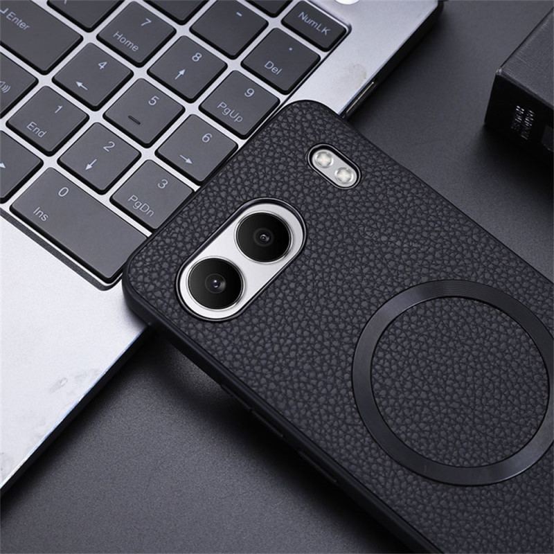 Skal Oneplus Nord 4 Litchikonläder Kompatibel Med Magsafe