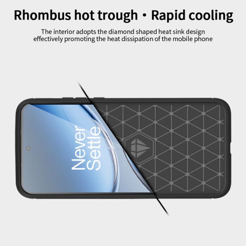 Skal Oneplus Nord 4 Telefonfodral Borstad Kolfiber