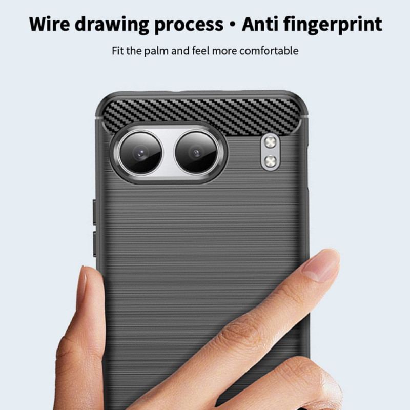 Skal Oneplus Nord 4 Telefonfodral Borstad Kolfiber