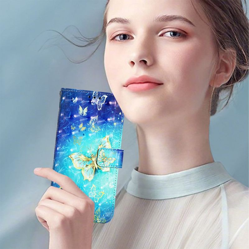 Skyddsfodral Oneplus Nord 4 Guldfärgade Fjärilar